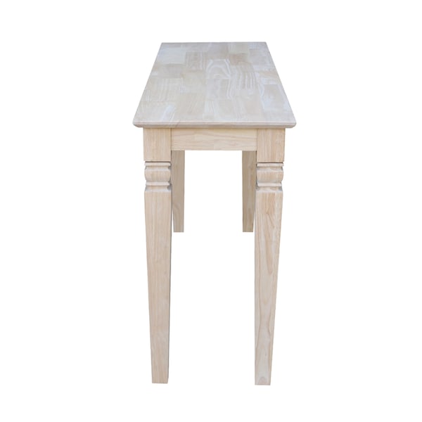 International Concepts Rectangle Java Console Table, 52 in W, 16 in L, 30 in H, Wood, Unfinished - OT-60S