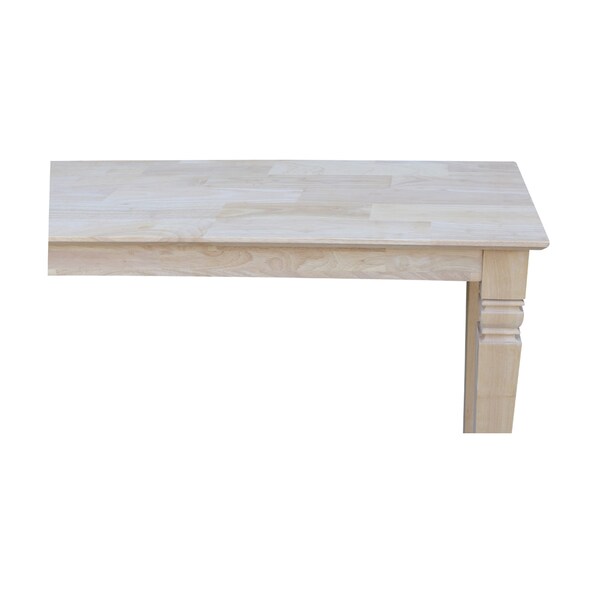 International Concepts Rectangle Java Console Table, 52 in W, 16 in L, 30 in H, Wood, Unfinished - OT-60S