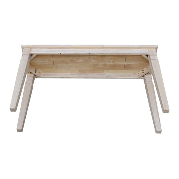 International Concepts Rectangle Java Console Table, 52 in W, 16 in L, 30 in H, Wood, Unfinished - OT-60S