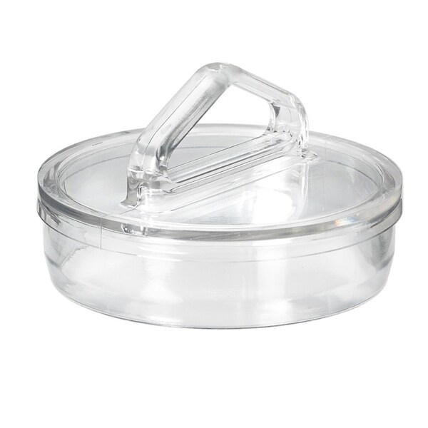Visipak CLOSURE-ROUND HANG PLUG-2 1/2"-KOSTRATE EDGE (FDA)-CLEAR, 250PK - 890979