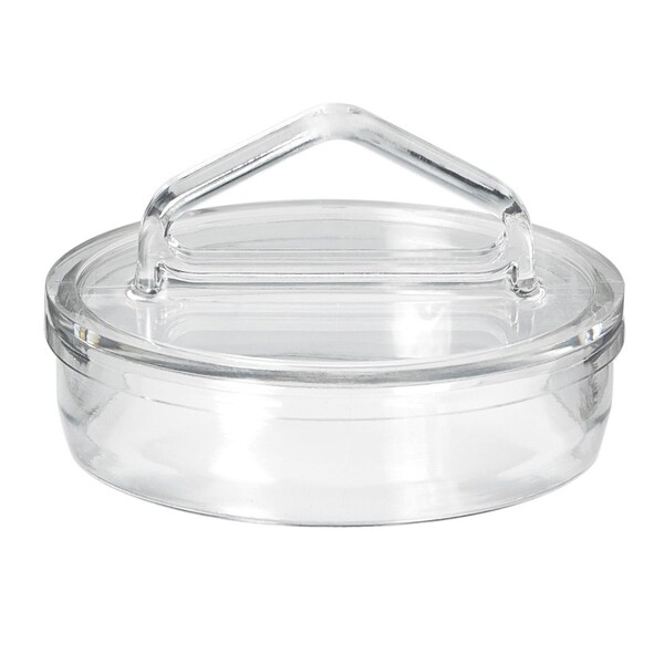 Visipak CLOSURE-ROUND HANG PLUG-2 1/2"-KOSTRATE EDGE (FDA)-CLEAR, 250PK - 890979