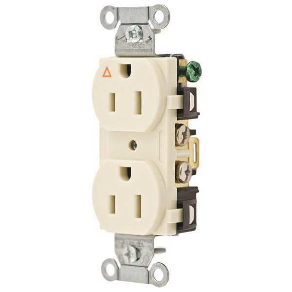 Hubbell 15A Doble Receptáculo 125VAC 5-15R IV - IG15CRI