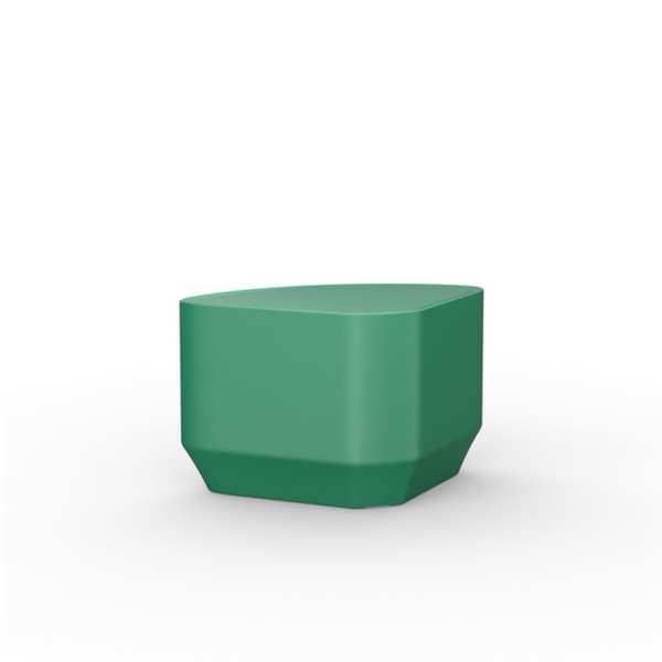 Cortech Rectangle End Table, 27 in W, 19 in L, 16 1/2 in H, Polyethylene, Green - 484GN