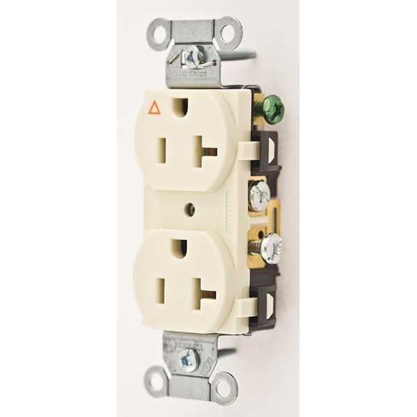 Contacto doble de 20A Hubbell 125VAC 5-20R Almendra - IG5352LA
