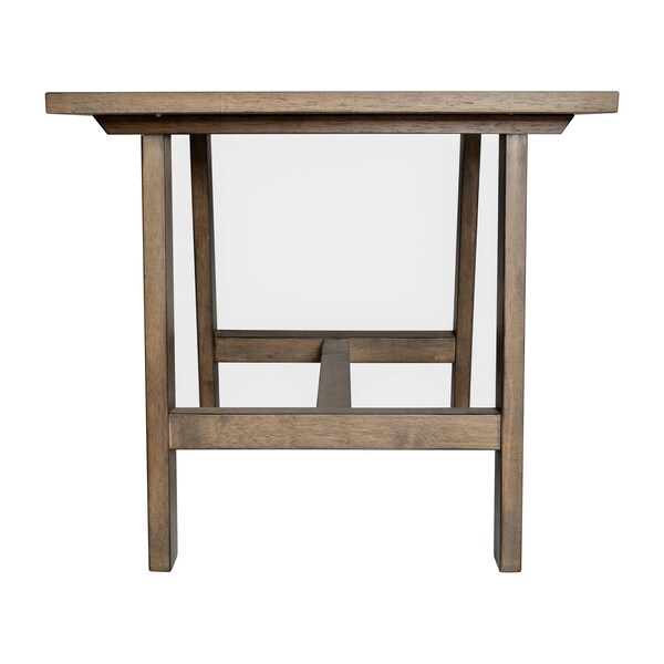 Flash Furniture Square 21.75 W, 21.75 L, Rubberwood (Parawood), Rustic Brown - LFS-4005-RSTBRN-GG