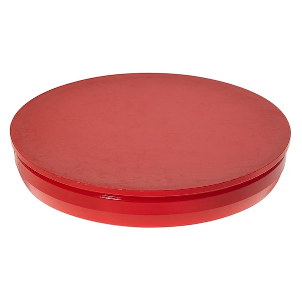 Visipak CLOSURE-FLX PLUG ROUND-5/8"-FLAT TOP-NO TAB-LDPE-RED, 1000PK - 024791