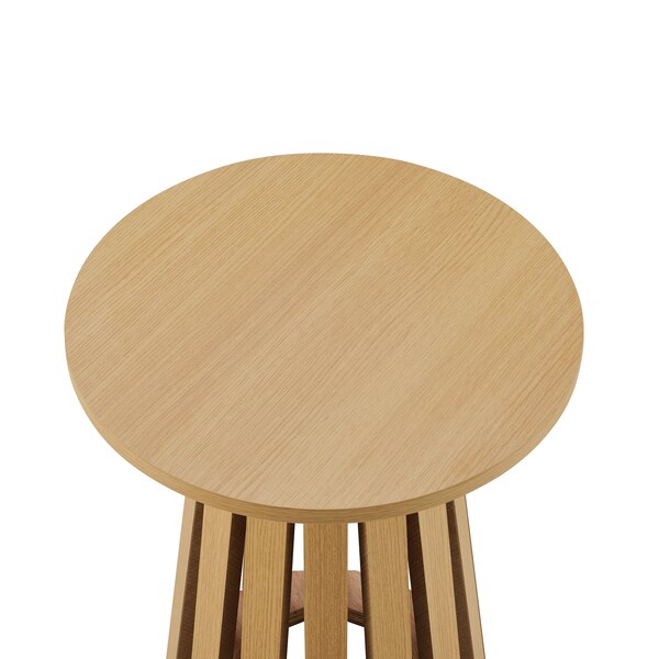 Manhattan Comfort Layla End Table in Natural Oak - ET012-NA