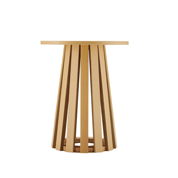 Manhattan Comfort Layla End Table in Natural Oak - ET012-NA