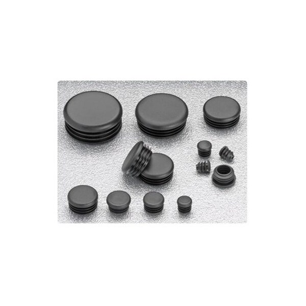 Stockcap Tubing Inserts-ROUND-5/8-(14-20)-LDPE-BLACK, 5000PK - 665754