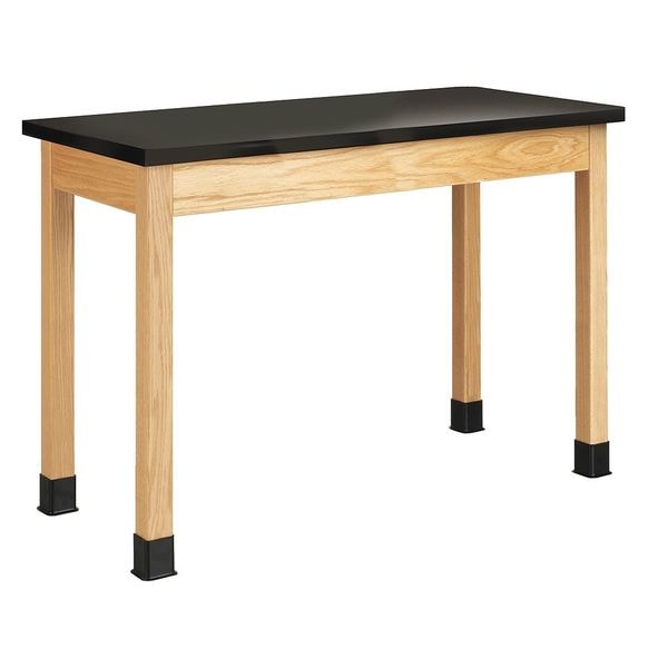 Diversified Spaces Rectangle Table, 48" W, 50" L, 36" H, Epoxy Resin, black - P7106K36N