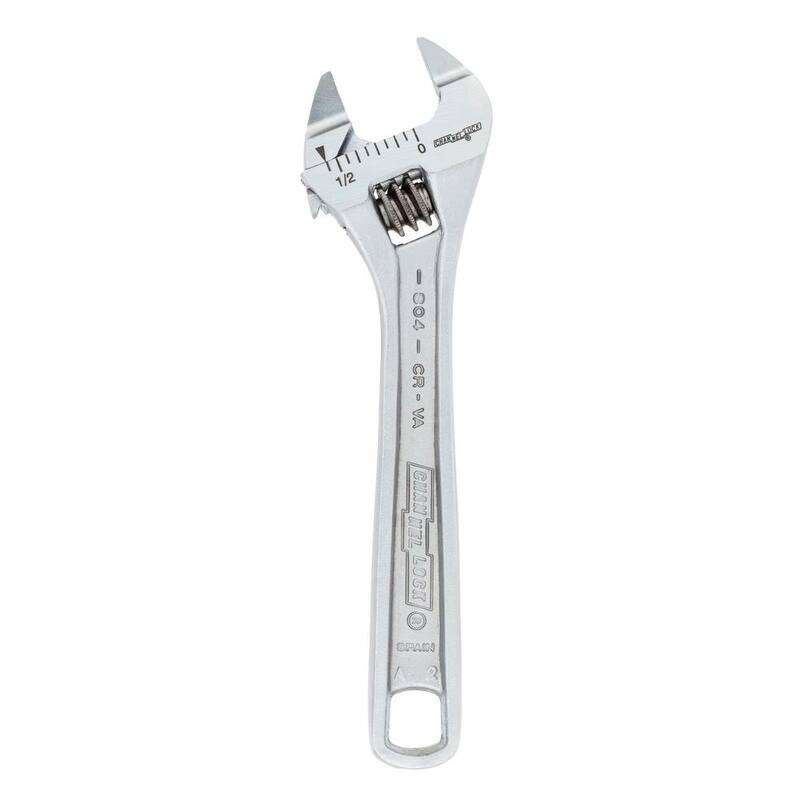 Llave ajustable delgada de mandíbula 4 pulgadas cromada - 804S