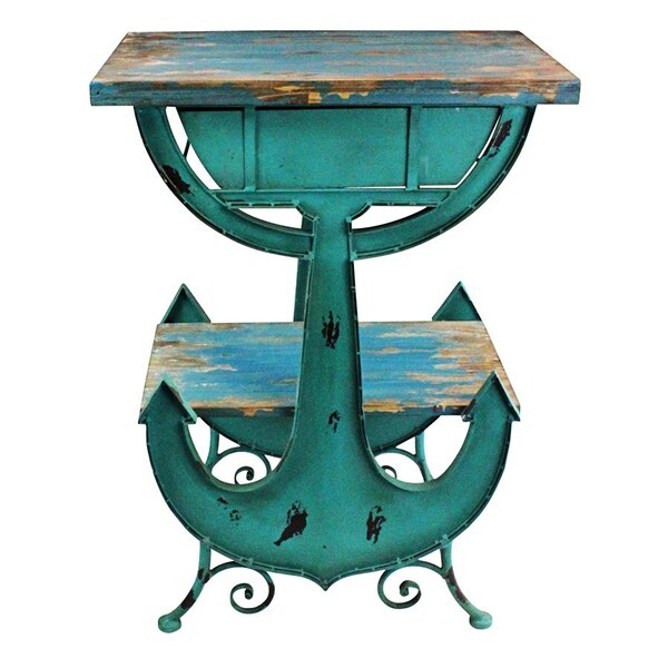 Design Toscano Anchors Aweigh Vintage Coastal Side Table - FU80833