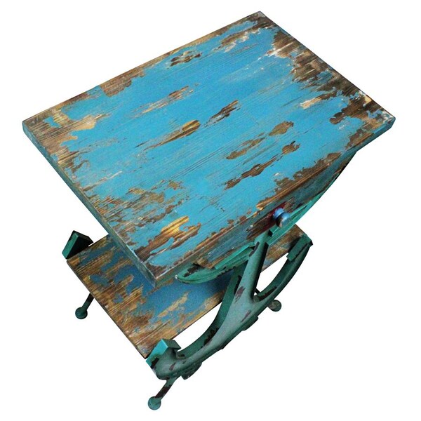 Design Toscano Anchors Aweigh Vintage Coastal Side Table - FU80833