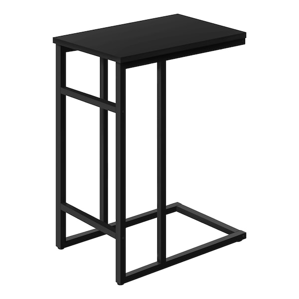 Monarch Specialties End Table, 18 W, 24 H, Particle Board, Metal, Black - I 2170