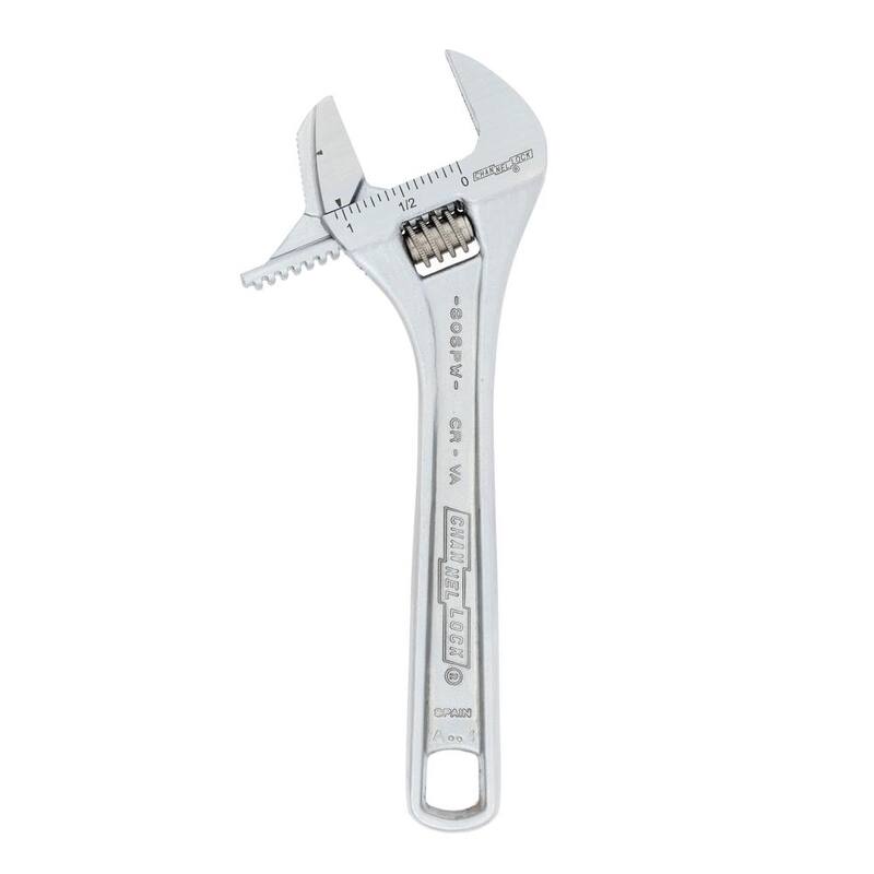 Llave ajustable/llave para tubo de mandíbula reversible de 6 pulgadas en cromo - 806PW