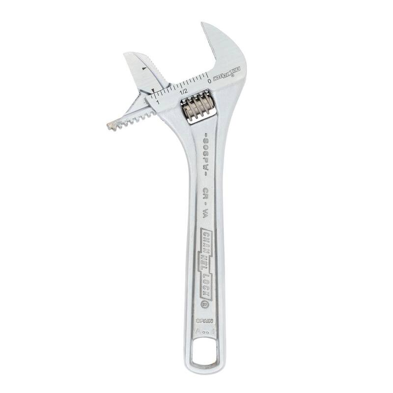 Llave ajustable/llave para tubo de mandíbula reversible de 6 pulgadas en cromo - 806PW