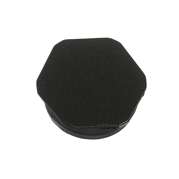 Visipak CLOSURE-HEX PLUG-1-3/4"-HDPE-BLACK, 1000PK - 469450