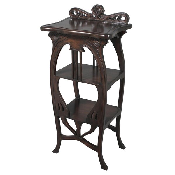 Design Toscano Galle Art Nouveau Harp Side Table - AF8074