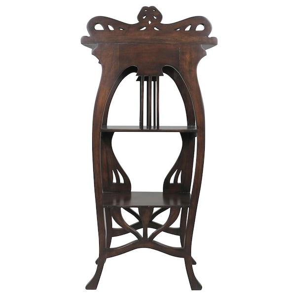 Design Toscano Galle Art Nouveau Harp Side Table - AF8074