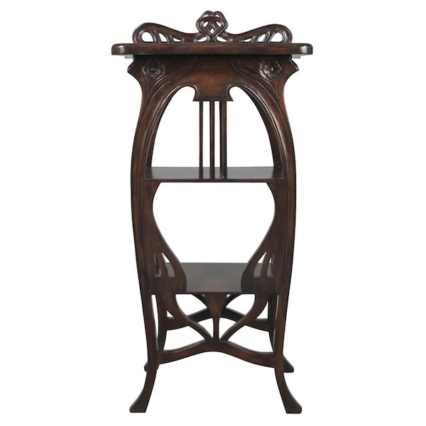 Design Toscano Galle Art Nouveau Harp Side Table - AF8074