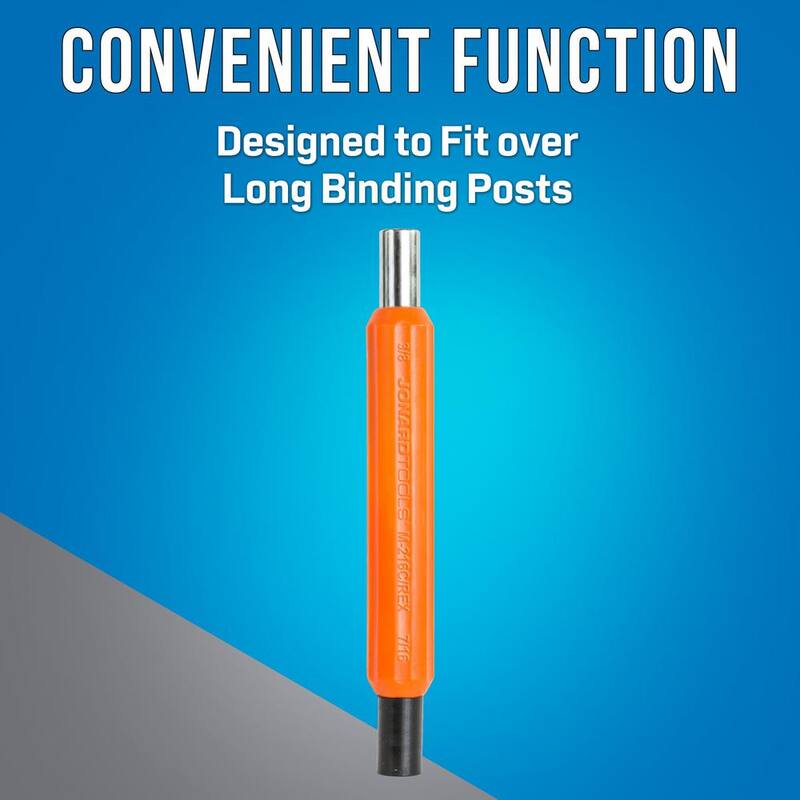 Llave ajustable redonda resistente a impactos de JONARD TOOLS con zócalos hexagonales de 7/16 y 3/8 pulgadas - M-216C/RX