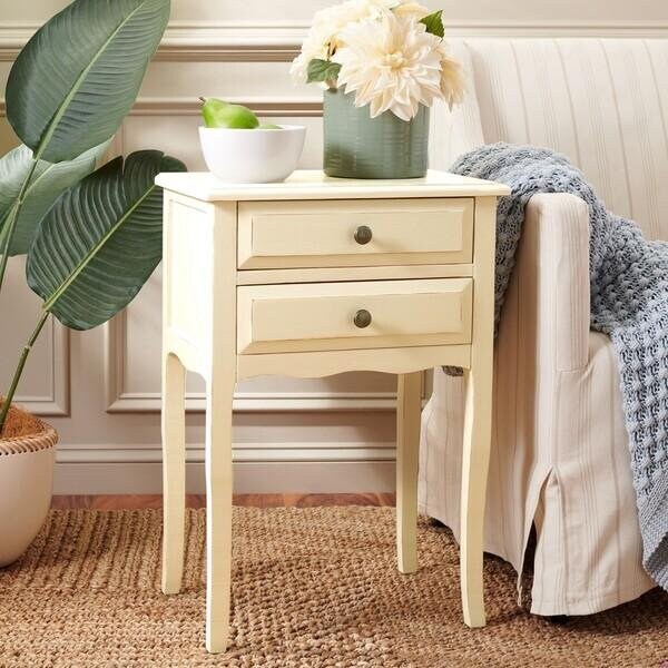 Safavieh Lori End Table- Barley - 26.8 x 13 x 18.1 in. - AMH6576E