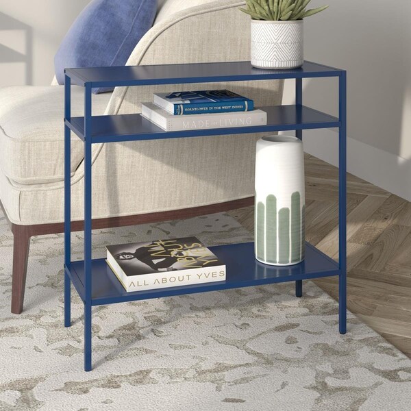 Henn & Hart Ricardo Mykonos Side Table Blue - ST1154
