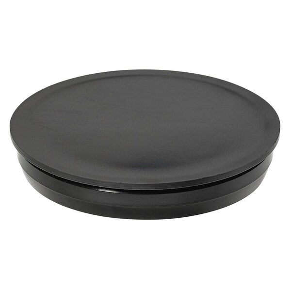 Visipak CLOSURE-FLX PLUG ROUND-1/2"-FLAT TOP-NO TAB-LDPE-BLACK, 1000PK - 789906