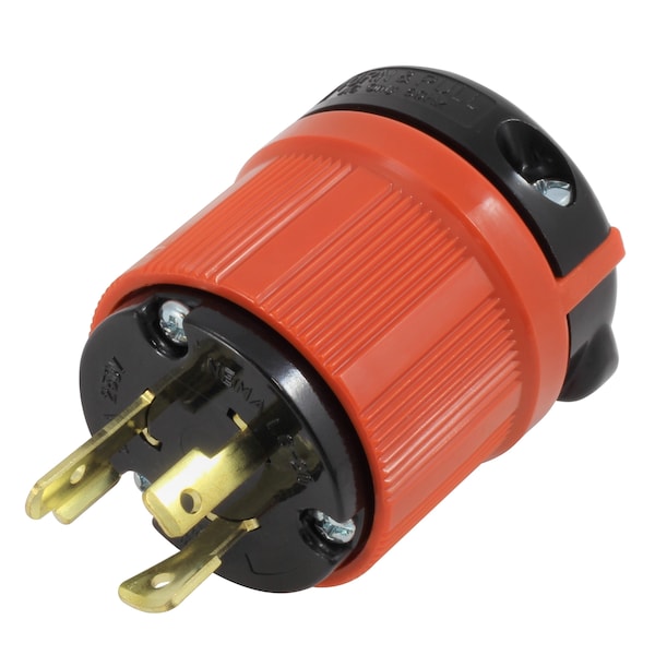 Ac Works NEMA L6-20P 20A 250V 3-Prong Locking Male Plug con UL, Aprobación C-UL en Negro - ASL620P