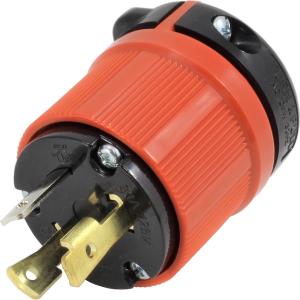 Ac Works NEMA L5-30P 30A 125V 3 Clavija macho de bloqueo de tres puntas con aprobación UL y C-UL - ASL530P