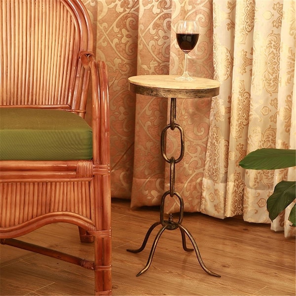 Spi Home 25 x 15 x 15 in. Chain Link End Table - Small - 21011