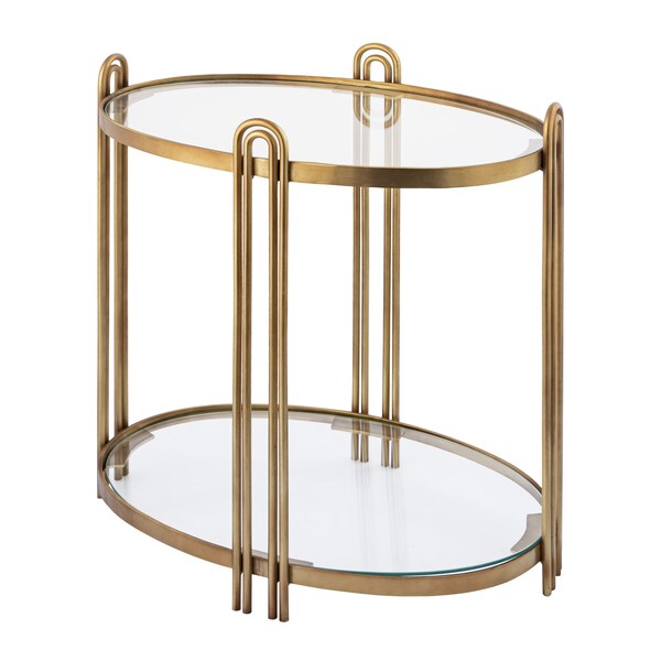 Elk Signature Accent Table, 23 in W, 14.5 in L, 25.5 in H, Metal - H0895-10845