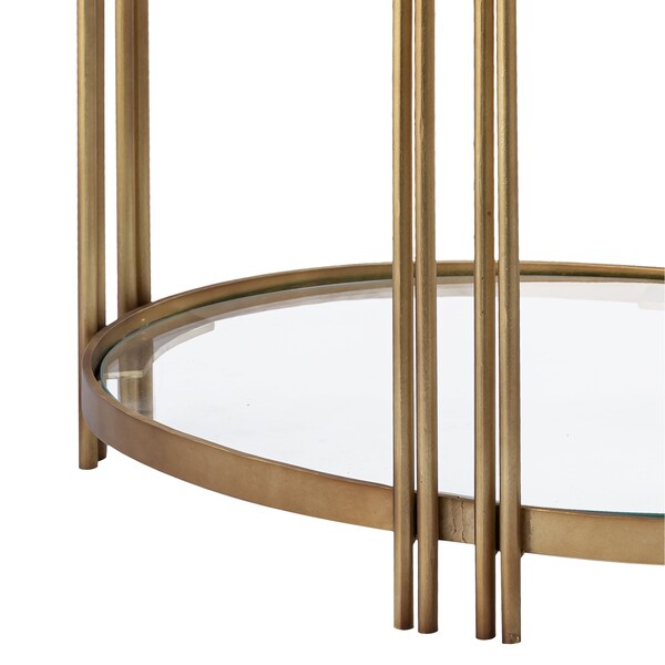 Elk Signature Accent Table, 23 in W, 14.5 in L, 25.5 in H, Metal - H0895-10845