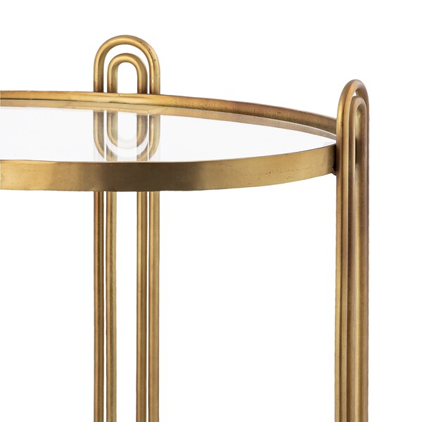 Elk Signature Accent Table, 23 in W, 14.5 in L, 25.5 in H, Metal - H0895-10845