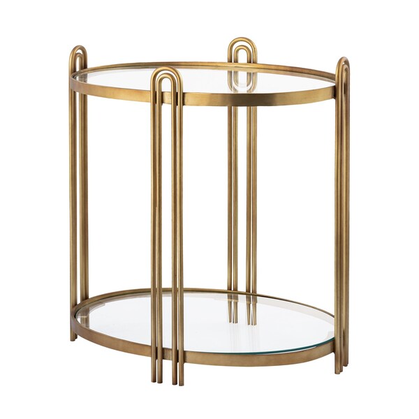 Elk Signature Accent Table, 23 in W, 14.5 in L, 25.5 in H, Metal - H0895-10845