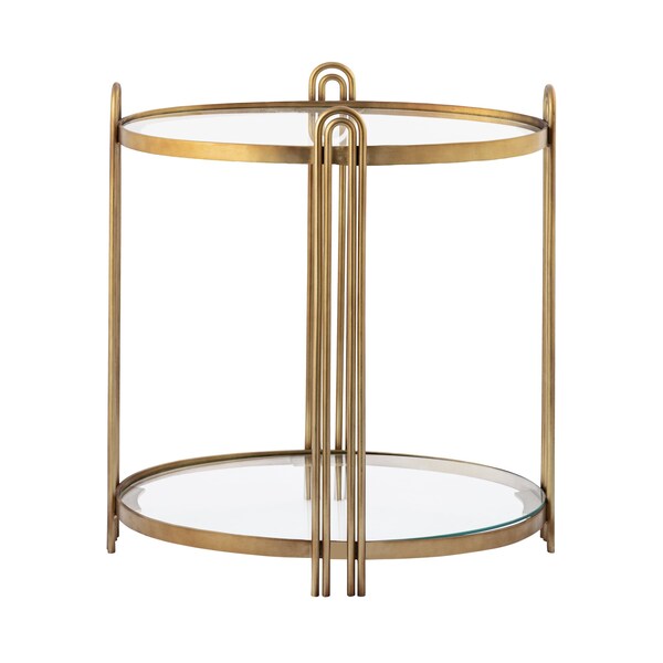 Elk Signature Accent Table, 23 in W, 14.5 in L, 25.5 in H, Metal - H0895-10845