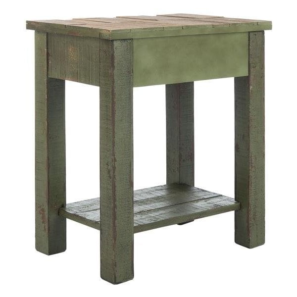 Safavieh Alfred End Table - Antique Green - AMH4094A