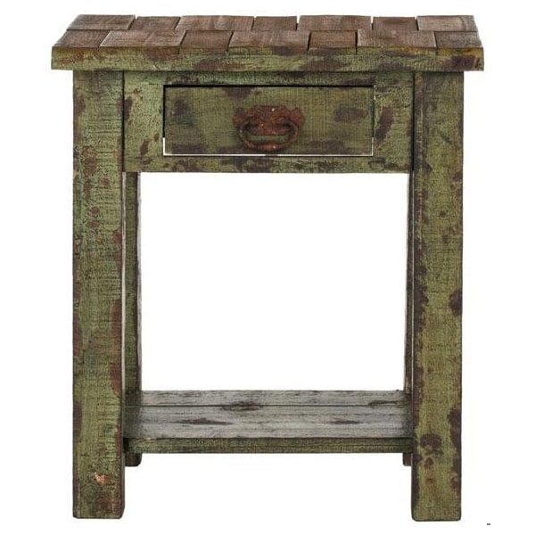Safavieh Alfred End Table - Antique Green - AMH4094A