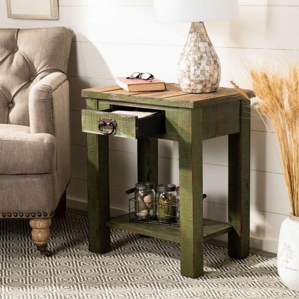 Safavieh Alfred End Table - Antique Green - AMH4094A