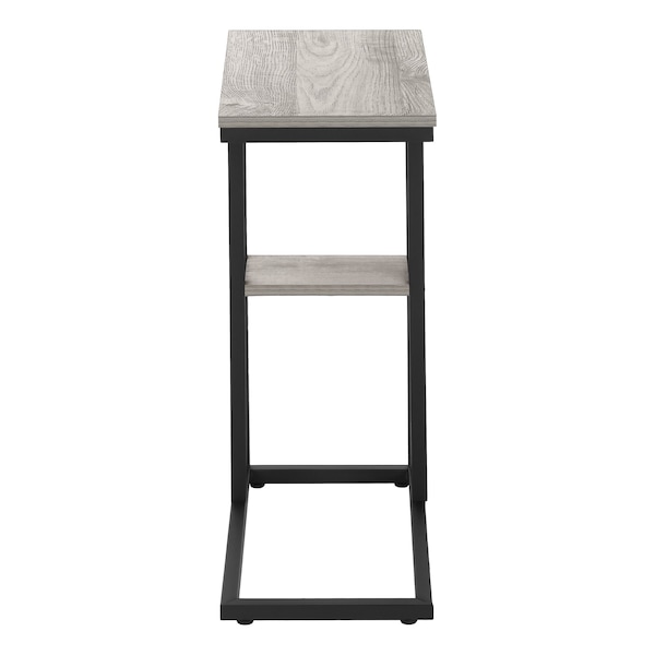 Monarch Specialties End Table, 18.25 W, 25.25 H, Particle Board, Metal, Grey - I 3671