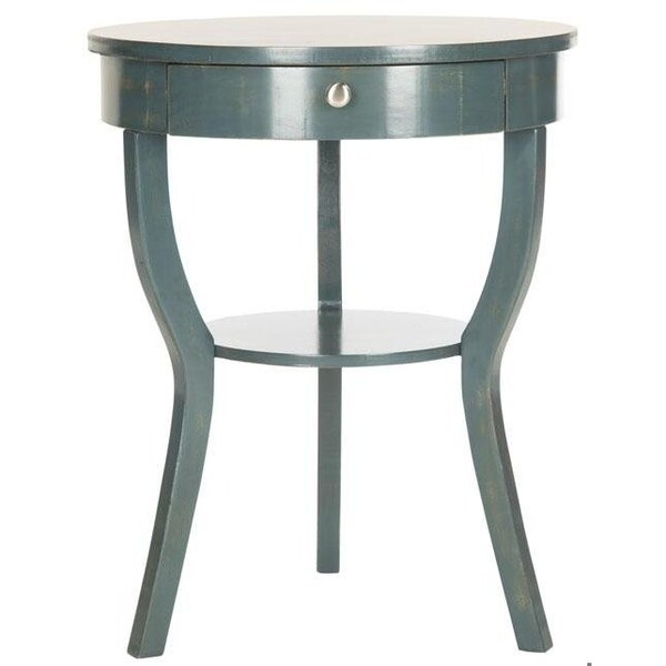 Safavieh Kendra End Table, Steel Teal - 30.3 x 22 x 22 in. - AMH6620B