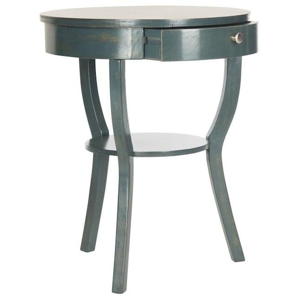 Safavieh Kendra End Table, Steel Teal - 30.3 x 22 x 22 in. - AMH6620B