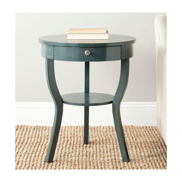 Safavieh Kendra End Table, Steel Teal - 30.3 x 22 x 22 in. - AMH6620B