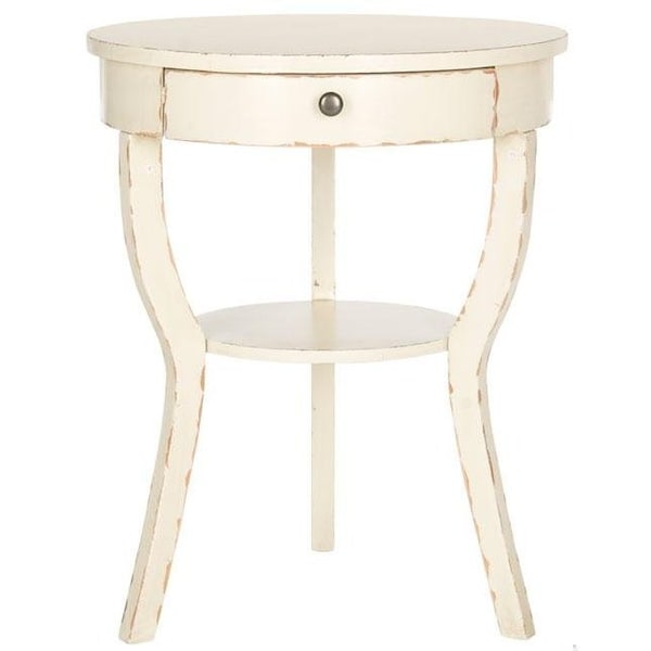 Safavieh Kendra End Table, Vintage Cream - 30.3 x 22 x 22 in. - AMH6620D