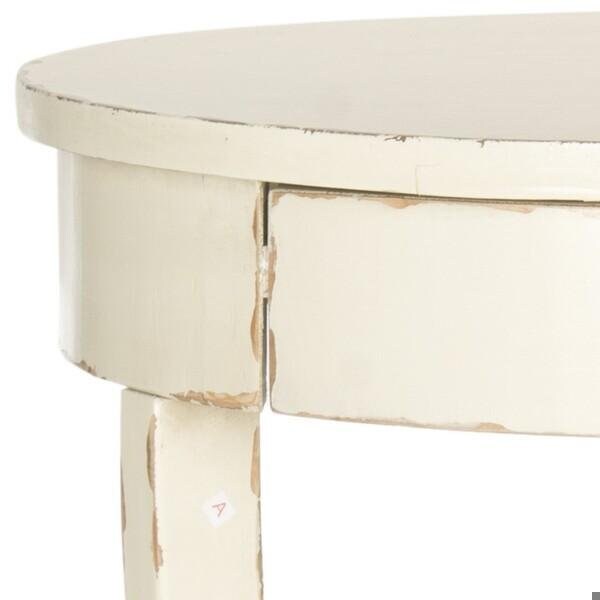 Safavieh Kendra End Table, Vintage Cream - 30.3 x 22 x 22 in. - AMH6620D