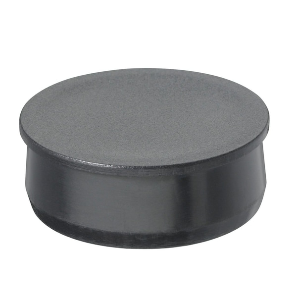 Visipak CLOSURE-ROUND PLUG-1-3/8"-HDPE-BLACK, 1000PK - 053026