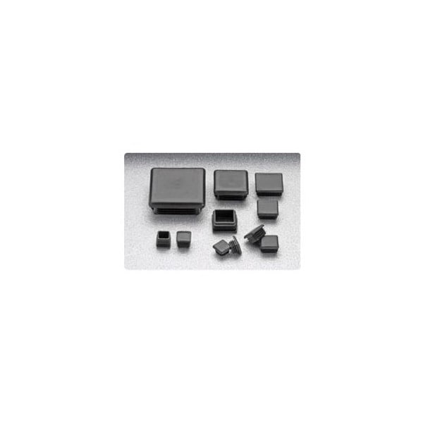 Stockcap Tubing Inserts-SQUARE-1 1/2-(14-20)-LDPE-BLACK, 1000PK - 669884