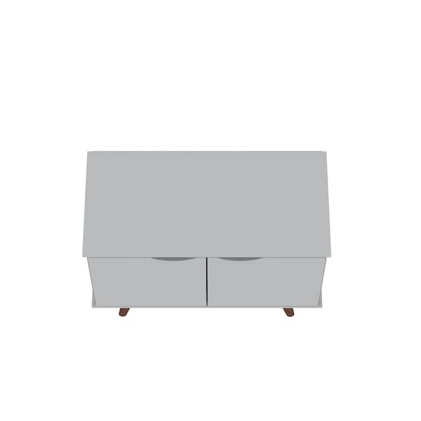 Manhattan Comfort Rectangle Hampton Accent Cabinet, 33.07 W, 15.75 L, 25.59 H, MDF and MDP, White - 19PMC1