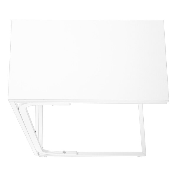 Monarch Specialties Accent Table, C-shaped, End, Side, Snack, Living Room, Bedroom, Contemporary, Modern - I 3478