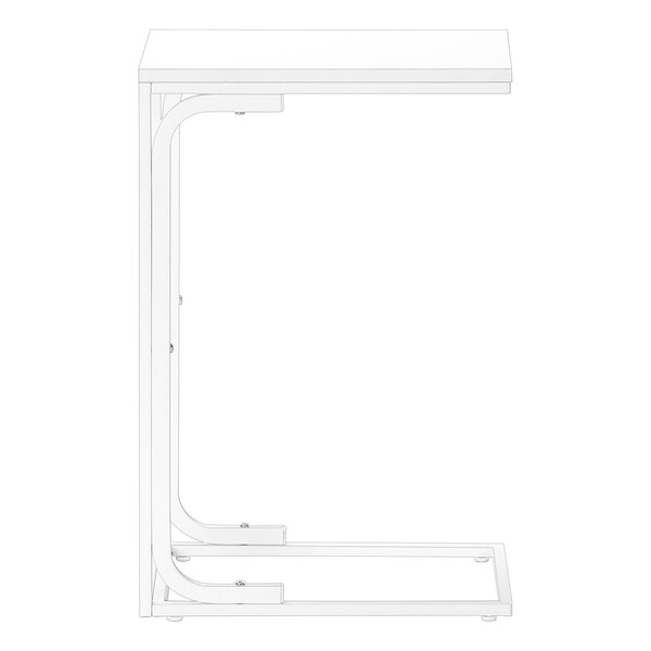 Monarch Specialties Accent Table, C-shaped, End, Side, Snack, Living Room, Bedroom, Contemporary, Modern - I 3478